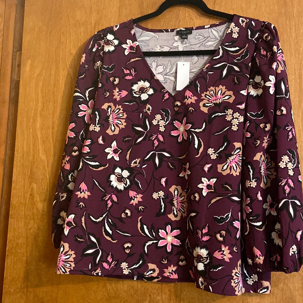 Ann Taylor Factory XL 3/4 sleeve blouse
